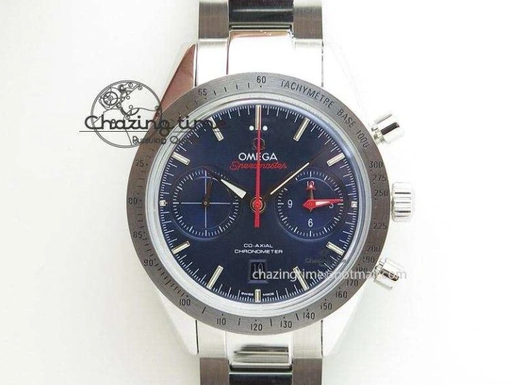 0111 Seamaster 300m Chrono SS YG OMF 1:1 Best Edition Blue Dial on SS YG Bracelet A Popular 7685